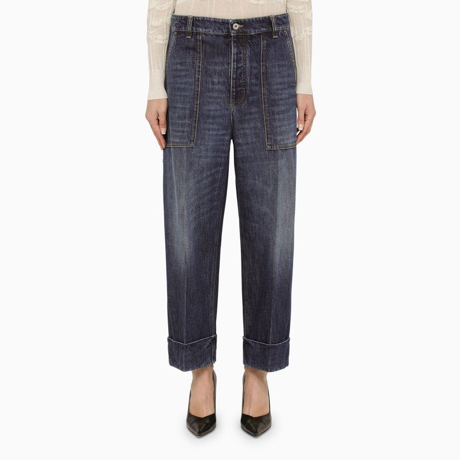 image of Bottega Veneta O1D2Blof01223 Jeans In Blue, Women's (Size 38)