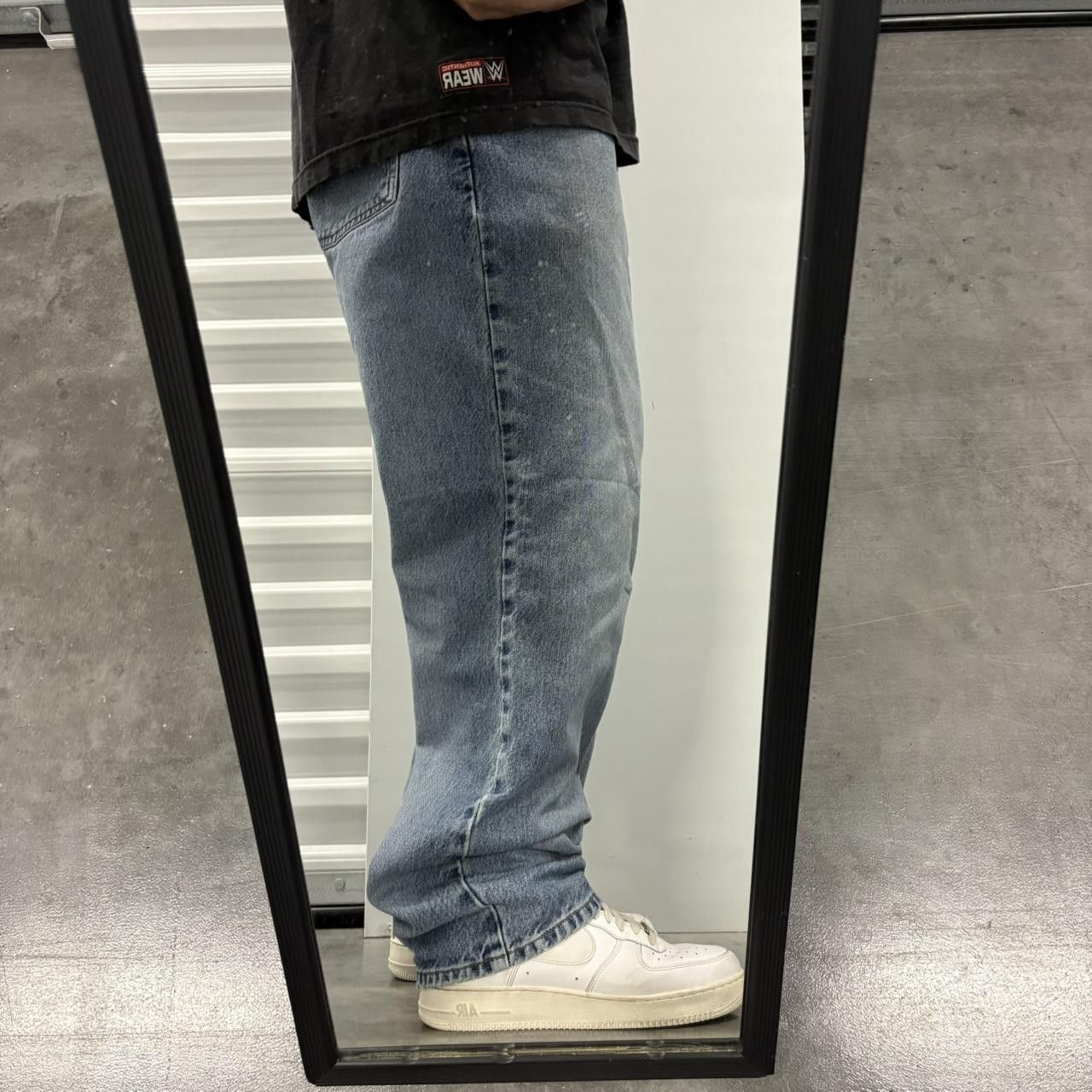 American Eagle Outfitters Crazy Vintage Y2K/2000s Baggy Streetwear Style American Eagle Medium Blue Wash Denim Jeans! Size US 36 / EU 52 - 2 Thumbnail