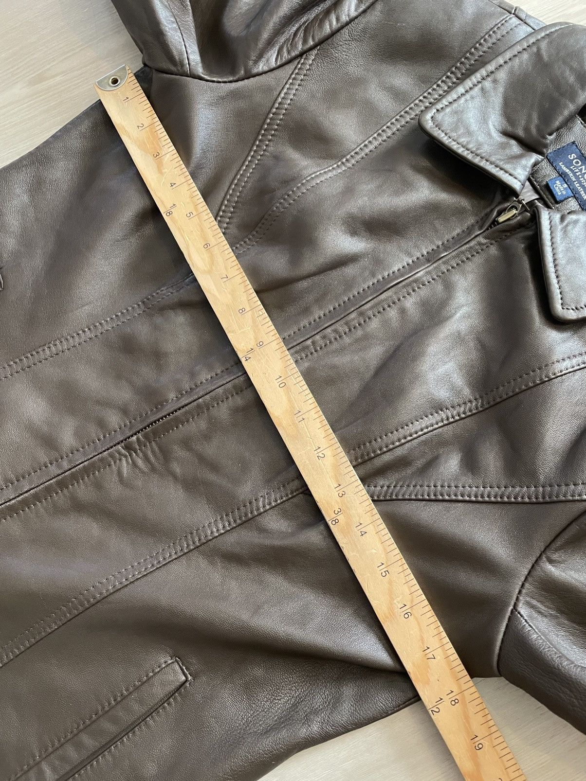 Sonoma Sonoma Lamb Skin Butter Soft Brown Leather Jacket- Small Size S / US 4 / IT 40 - 8 Thumbnail