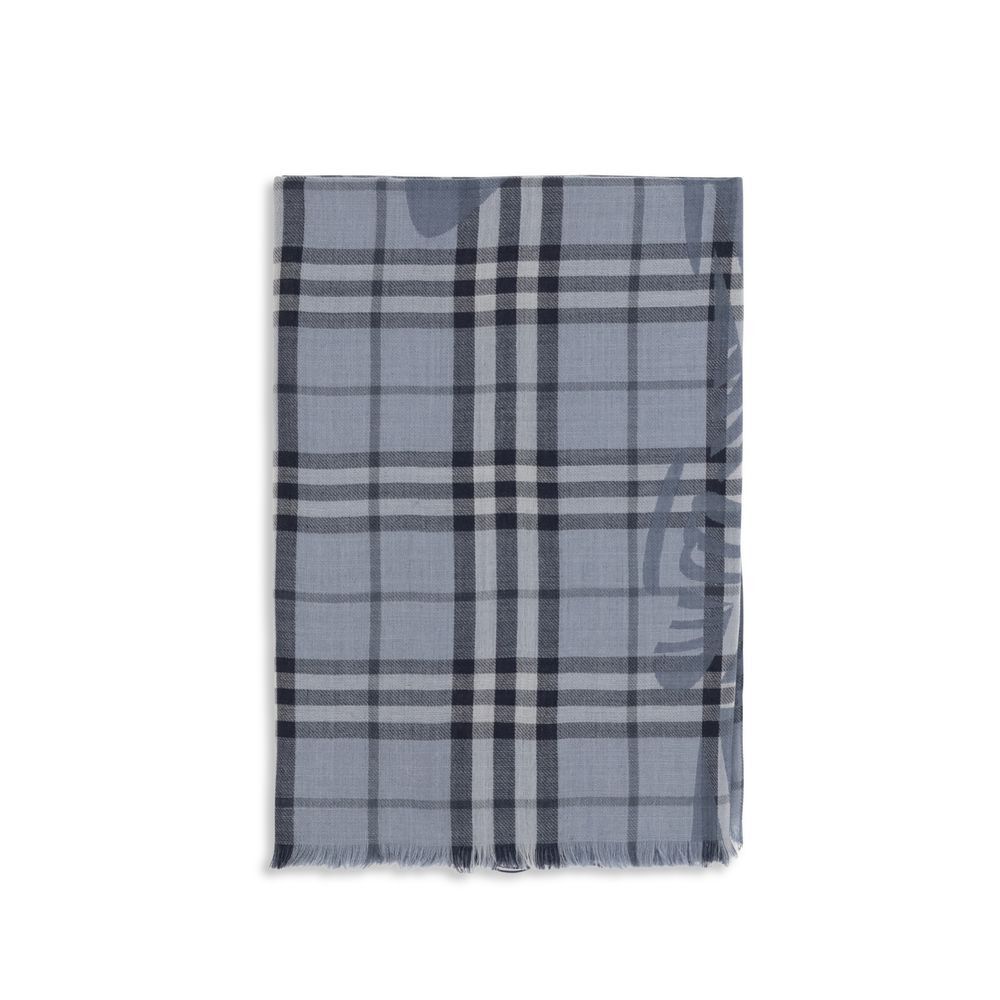 Blue Wool Oves Aries Foulard