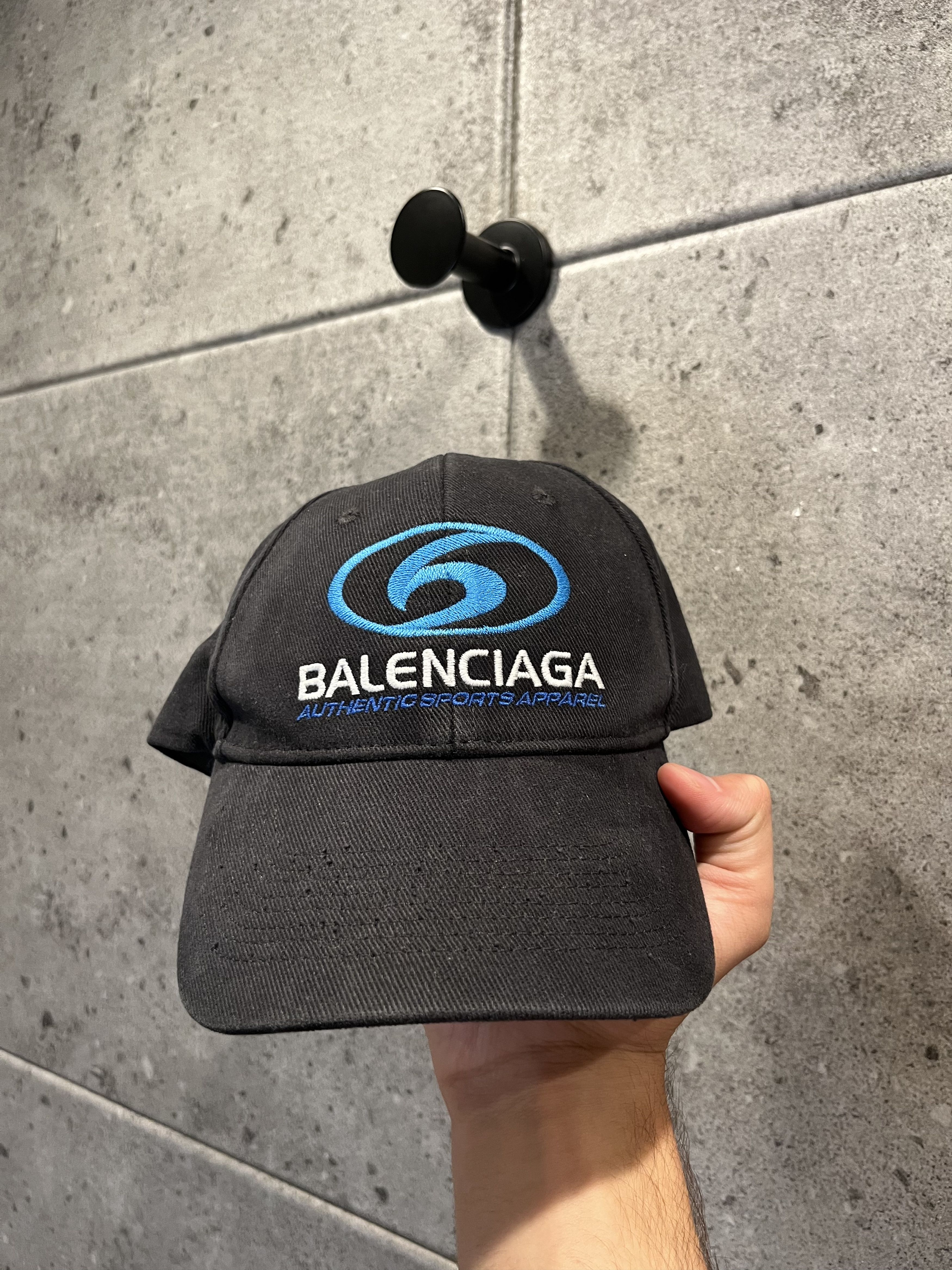 Pre-owned Balenciaga Surfer Cap Hat In Black