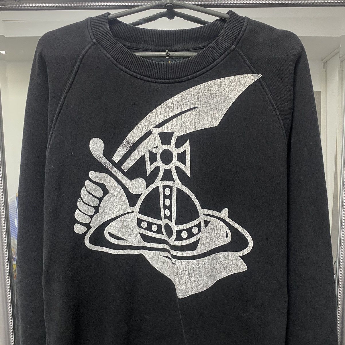 Vivienne Westwood Vintage Vivienne Westwood Sweatshirt big Logo Size US M / EU 48-50 / 2 - 2 Thumbnail