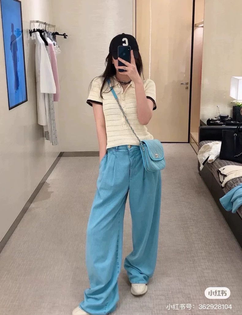 Chanel Chanel 21 Spring and Summer Jeans Wide Legs 2503-Nextarrow Size 24" / US 00 / IT 34 - 7 Thumbnail