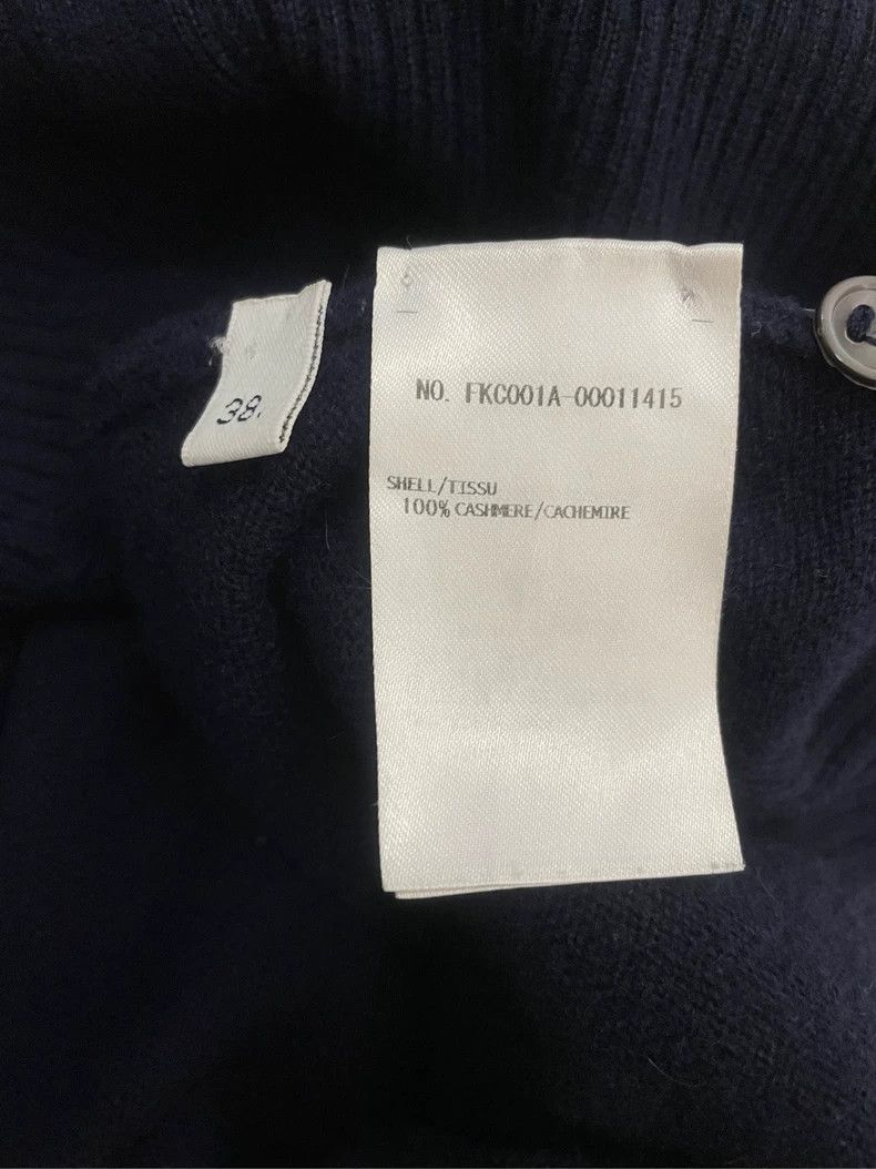 Thom Browne Thom browne Size 38 Dark blue four-striped cashmere cardig Size US XXS / EU 40 - 6 Thumbnail