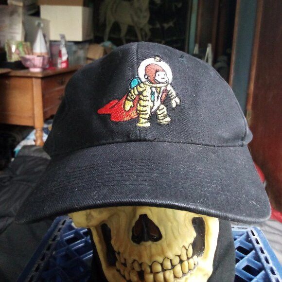 Other Vintage Curious George Astronaut Space Monkey Snap Hat Cap Size ONE SIZE - 1 Thumbnail