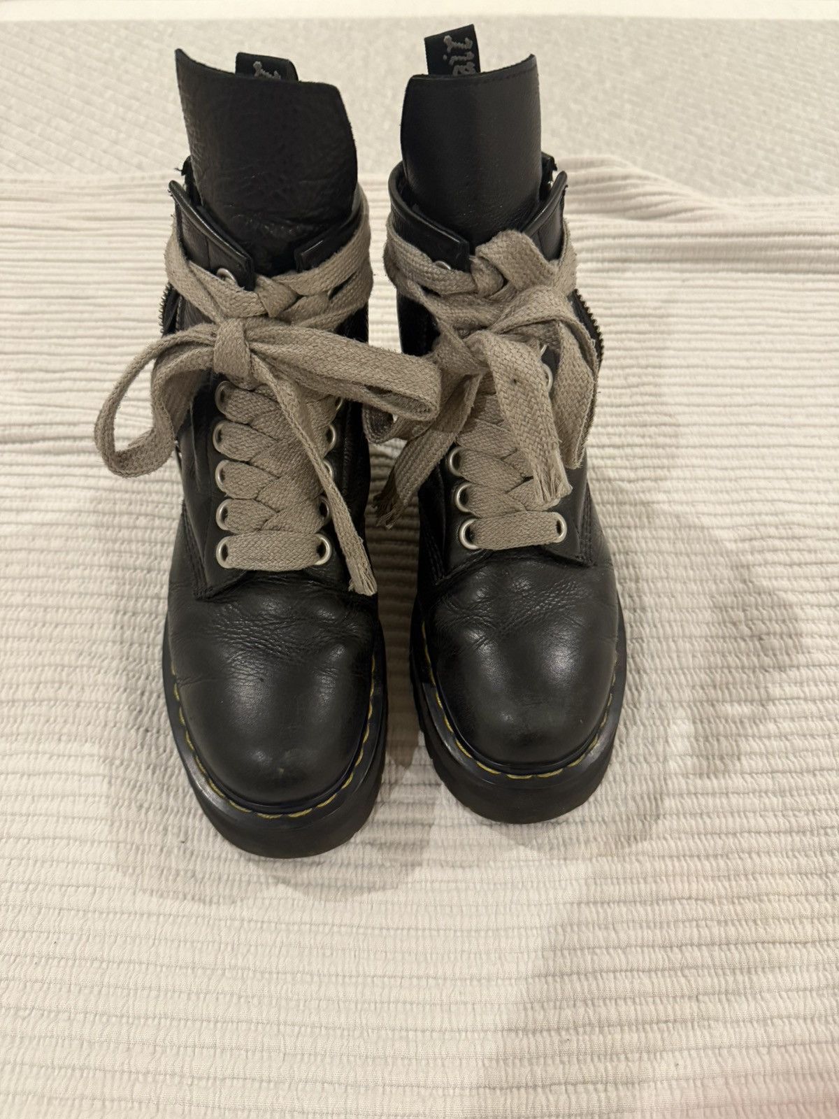 Rick Owens Rick Owens Doc Martens quadsole jumbolace Size US 9 / EU 42 - 2 Thumbnail