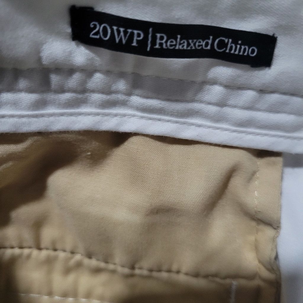 Talbots Talbots Women's Relaxed Chino White Stretch Pants 20WP Waist Size 42" / US 20 - 8 Thumbnail