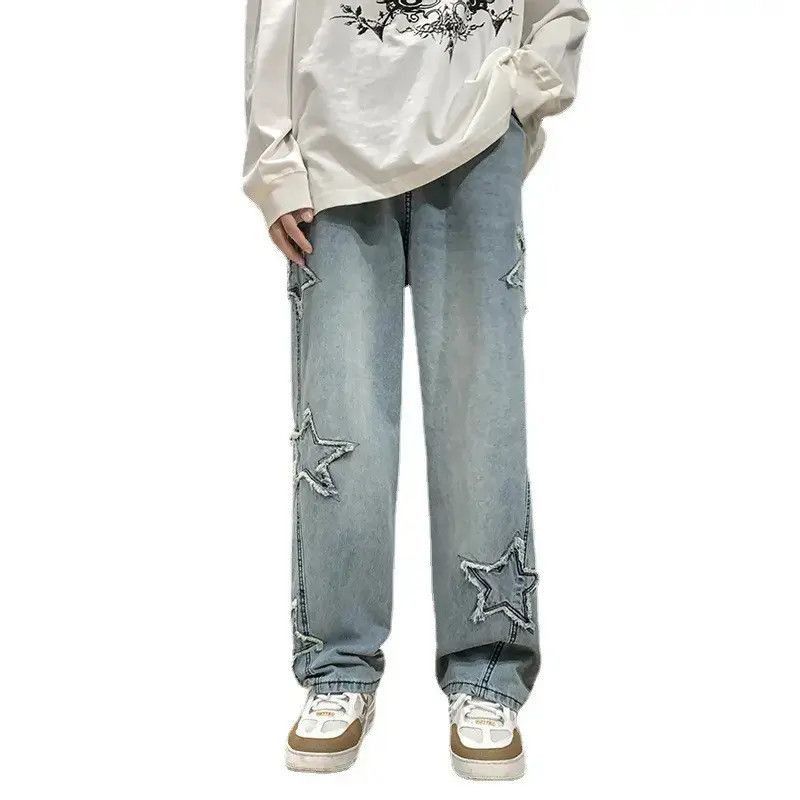 Japanese Brand Retro loose casual wide leg jeans Size US 32 / EU 48 - 4 Thumbnail