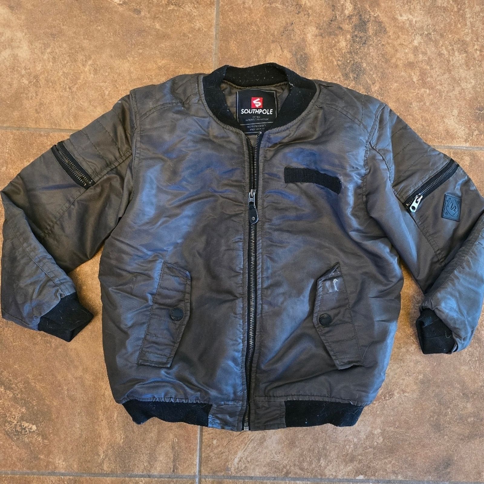 Southpole Olive Black | SOUTHPOLE | Puffer Zip Up Size ONE SIZE - 1 Thumbnail