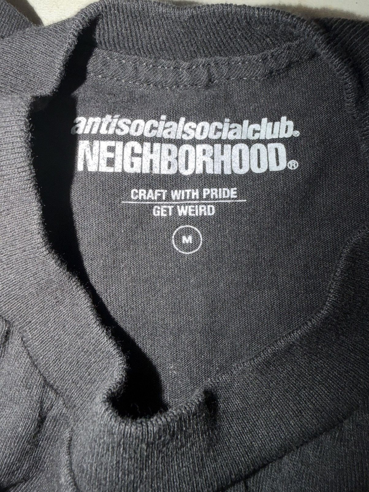 Anti Social Social Club × Neighborhood ANTI SOCIAL SOCIAL CLUB x NEIGHBORHOOD Cambered Tee Black Size US M / EU 48-50 / 2 - 5 Thumbnail