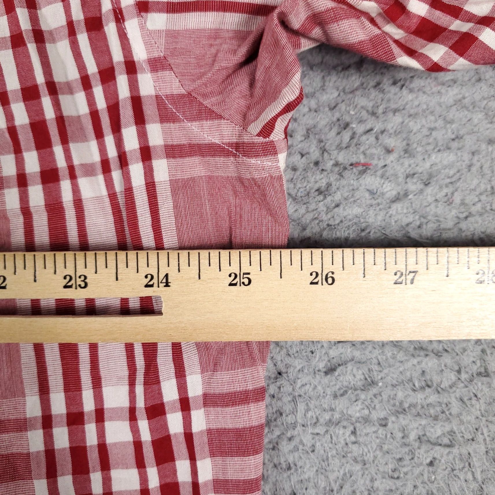 Nautica Nautica Plaid Button-Up Shirt Mens XL Short Sleeve Red Casual Modern Size US XL / EU 56 / 4 - 6 Thumbnail