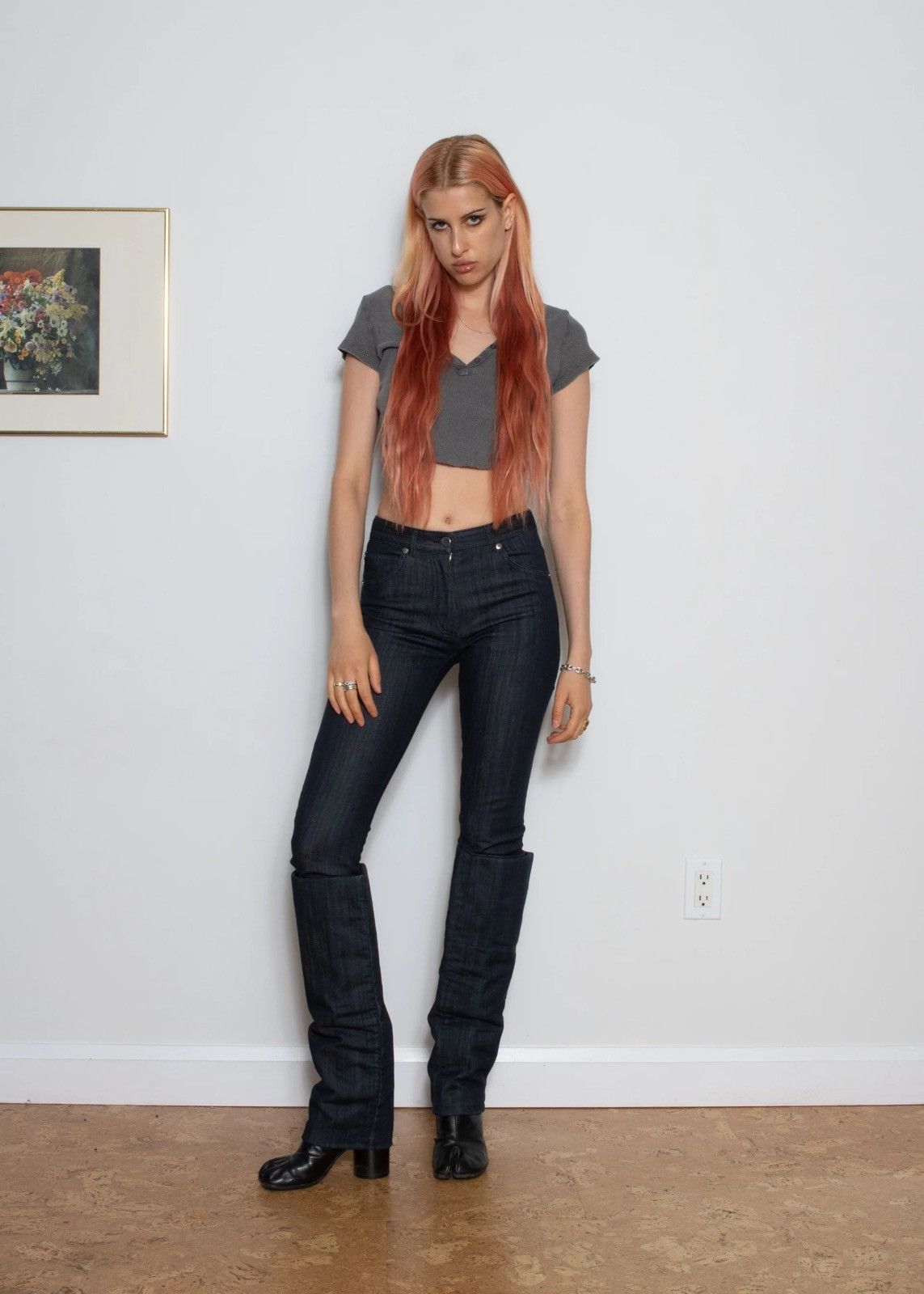 Maison Margiela Maison Martin Margiela White Tag Big Cuff Jeans Rare NWT Size 30" / US 8 / IT 44 - 1 Thumbnail
