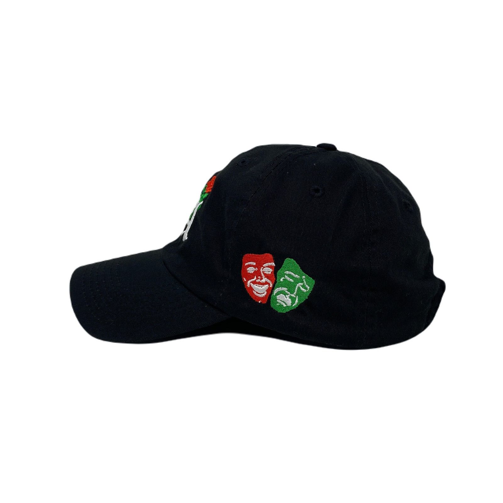 Other Los Angeles Laugh Now RED Cry Later GREEN Masks Dad Hat Size ONE SIZE - 6 Thumbnail