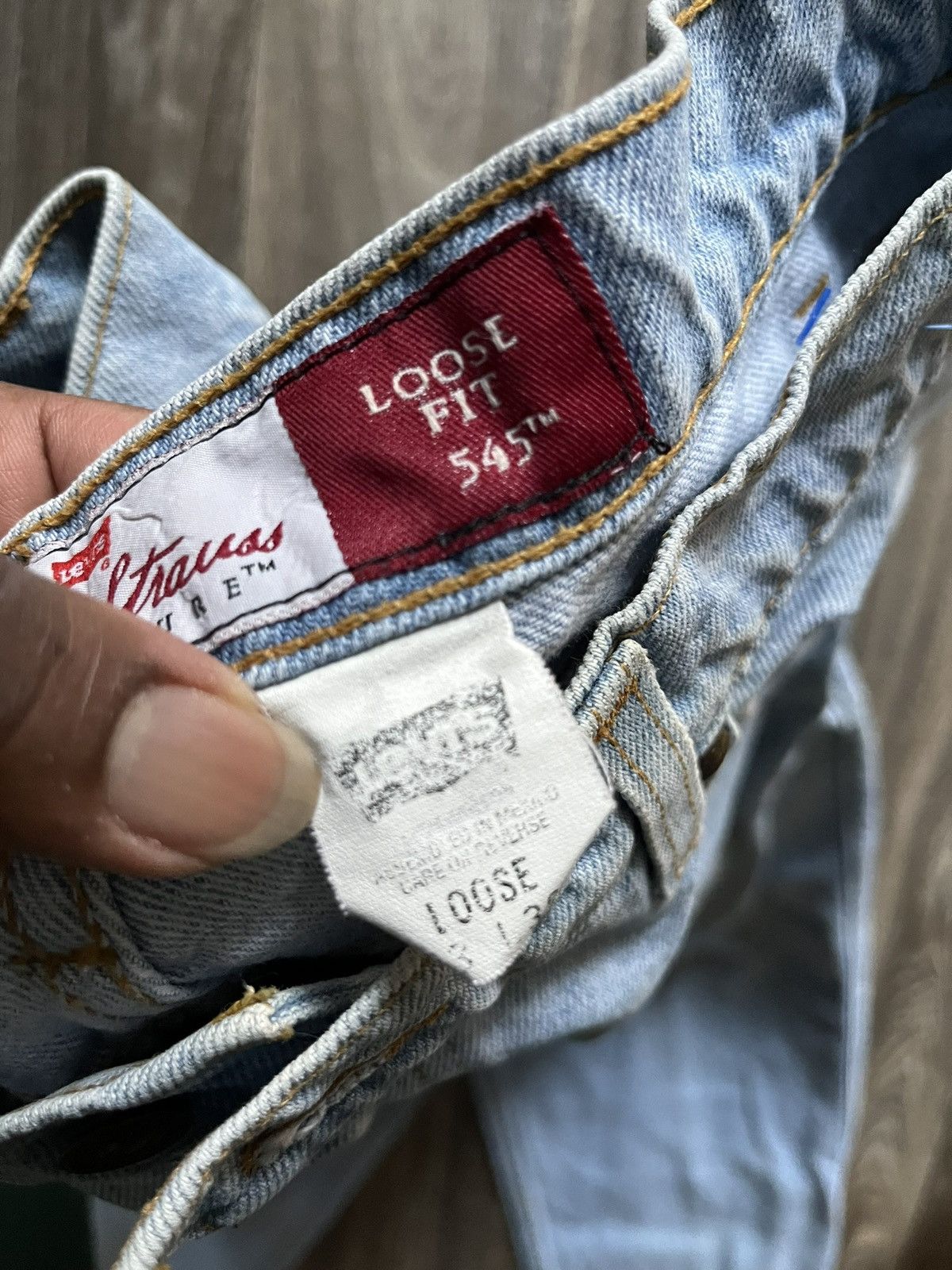 Levi's Vintage 90s Levis 545 Loose Fit Bronze Tab Jeans Size US 32 / EU 48 - 8 Thumbnail