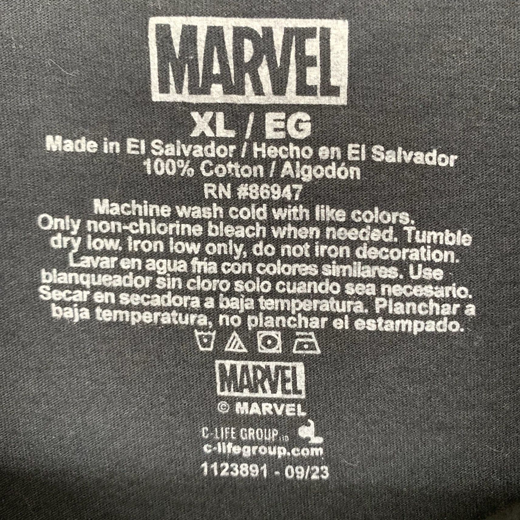 Vintage VINTAGE Marvel Mens T-Shirt XL Spider-Man Venom Graphic Short Sleeve Black Cotton Comics 2020s Size US XL / EU 56 / 4 - 4 Thumbnail
