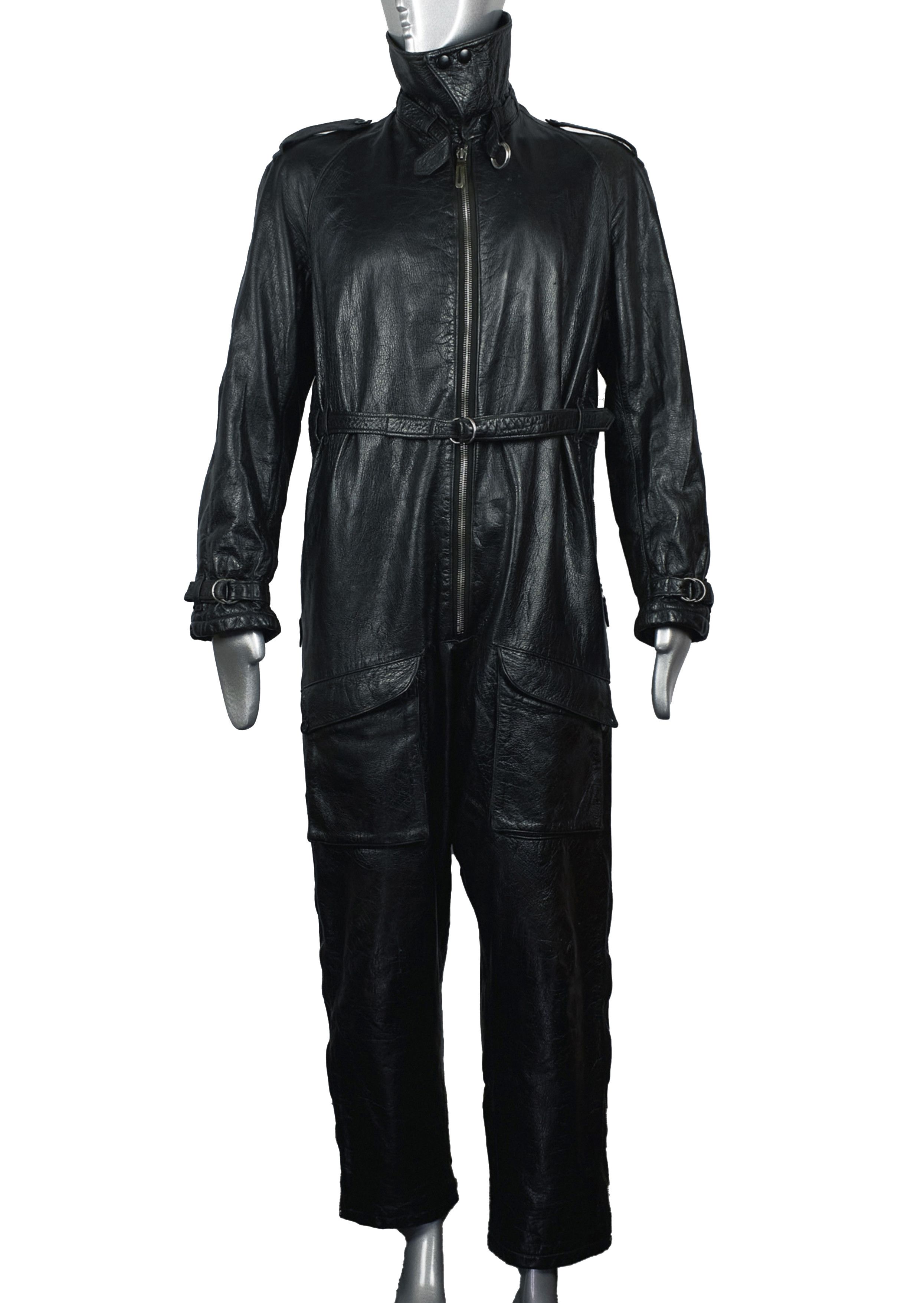 Vintage 1940's Golay Sports leather jumpsuit motorcycle overalls Size US M / EU 48-50 / 2 - 3 Thumbnail