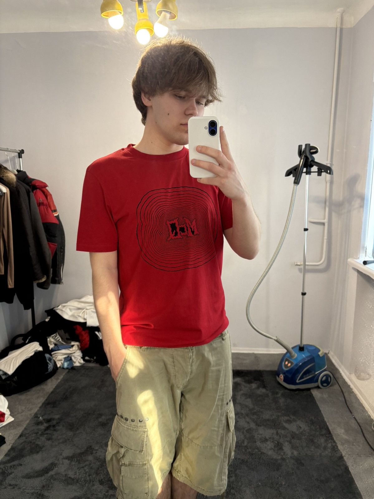 Alexander McQueen Alexander McQueen MCQ Red "Live Fast Die!" Tee Size US M / EU 48-50 / 2 - 2 Thumbnail