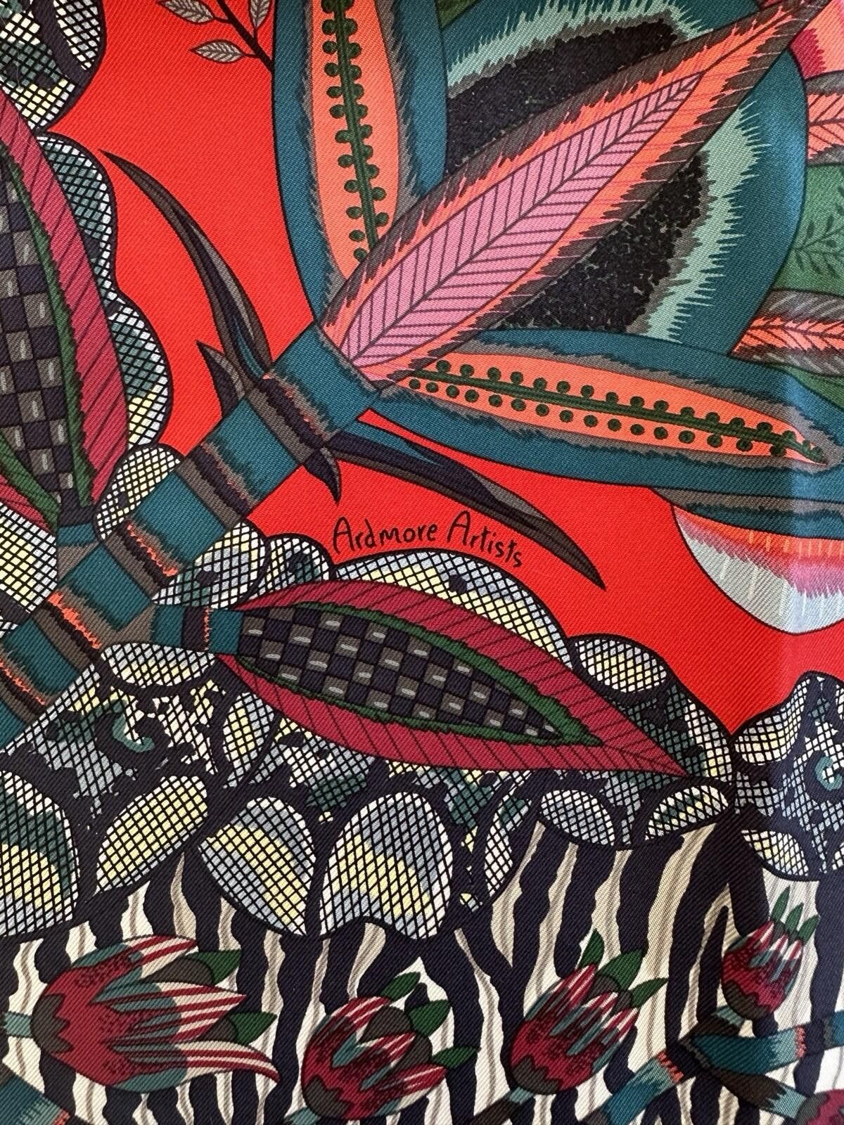Hermes Hermes 90 Silk Scarf Flowers of South Africa Size ONE SIZE - 6 Thumbnail
