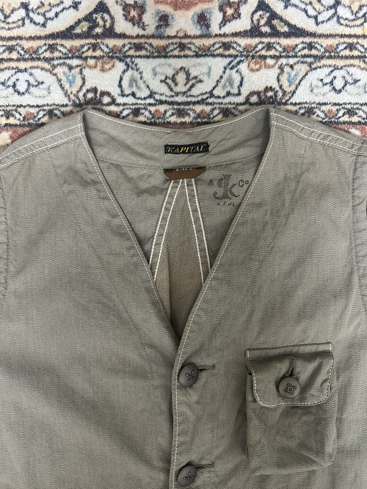 Kapital Kapital Hunting Vest Button Up Raffle Pocket Size US M / EU 48-50 / 2 - 3 Thumbnail