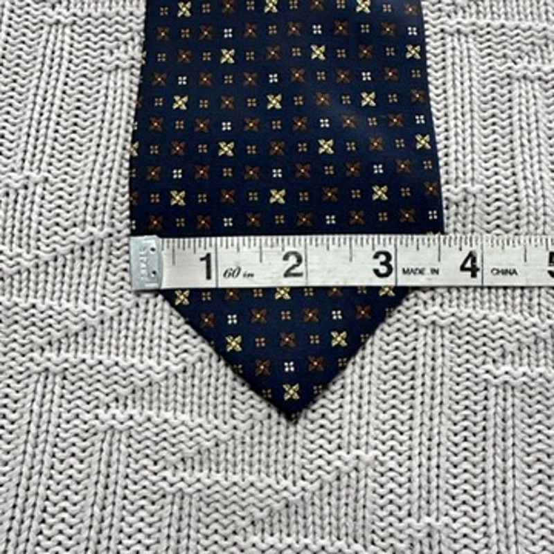 Barneys New York Barneys New York navy geometric silk tie Size ONE SIZE - 6 Thumbnail