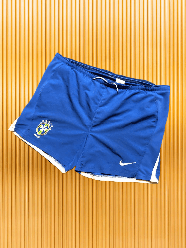 Nike VINTAGE NIKE BRASIL SOCCER SHORTS 90s BLOKE CORE Size US 34 / EU 50 - 1 Thumbnail