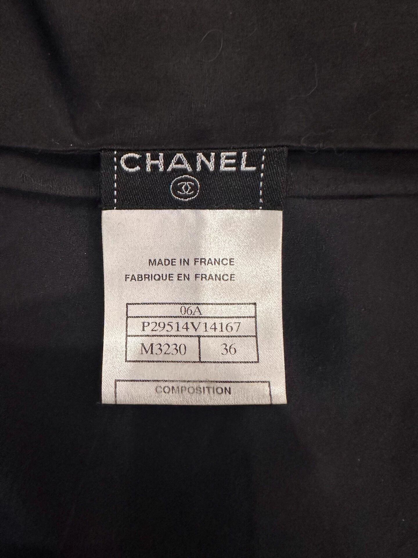 Chanel Chanel Crystal Button Logo Black Vest Size XS / US 0-2 / IT 36-38 - 4 Thumbnail