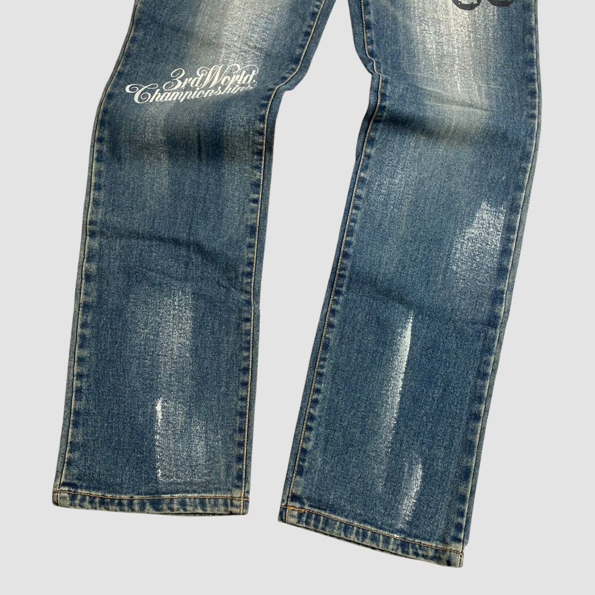 Hysteric Glamour × Japanese Brand NEBAJY Painted Art 1942 Unique Jeans Size US 28 / EU 44 - 5 Thumbnail