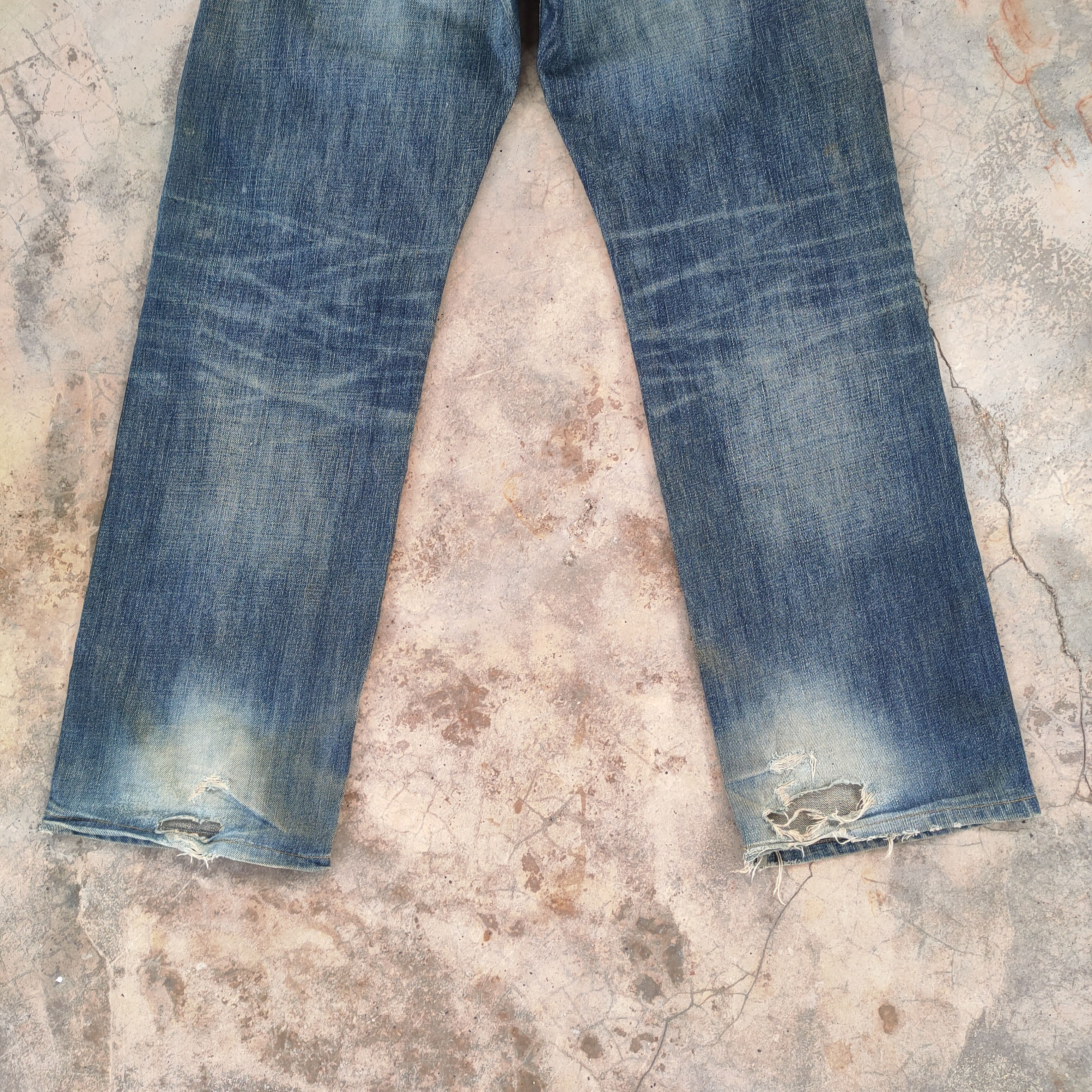 # VINTAGE JAPANESE RUSTY FADED DISTRESSED JEAN PANTS