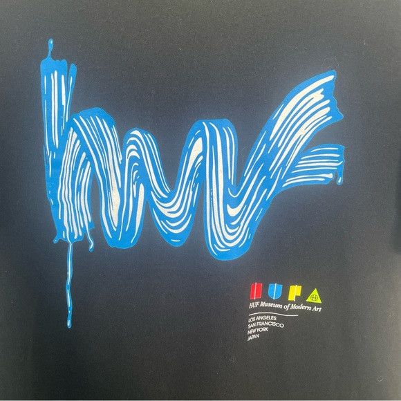 Huf HUF Stroke of Genius Museum of Modern Art T Shirt Black M Size US M / EU 48-50 / 2 - 5 Thumbnail
