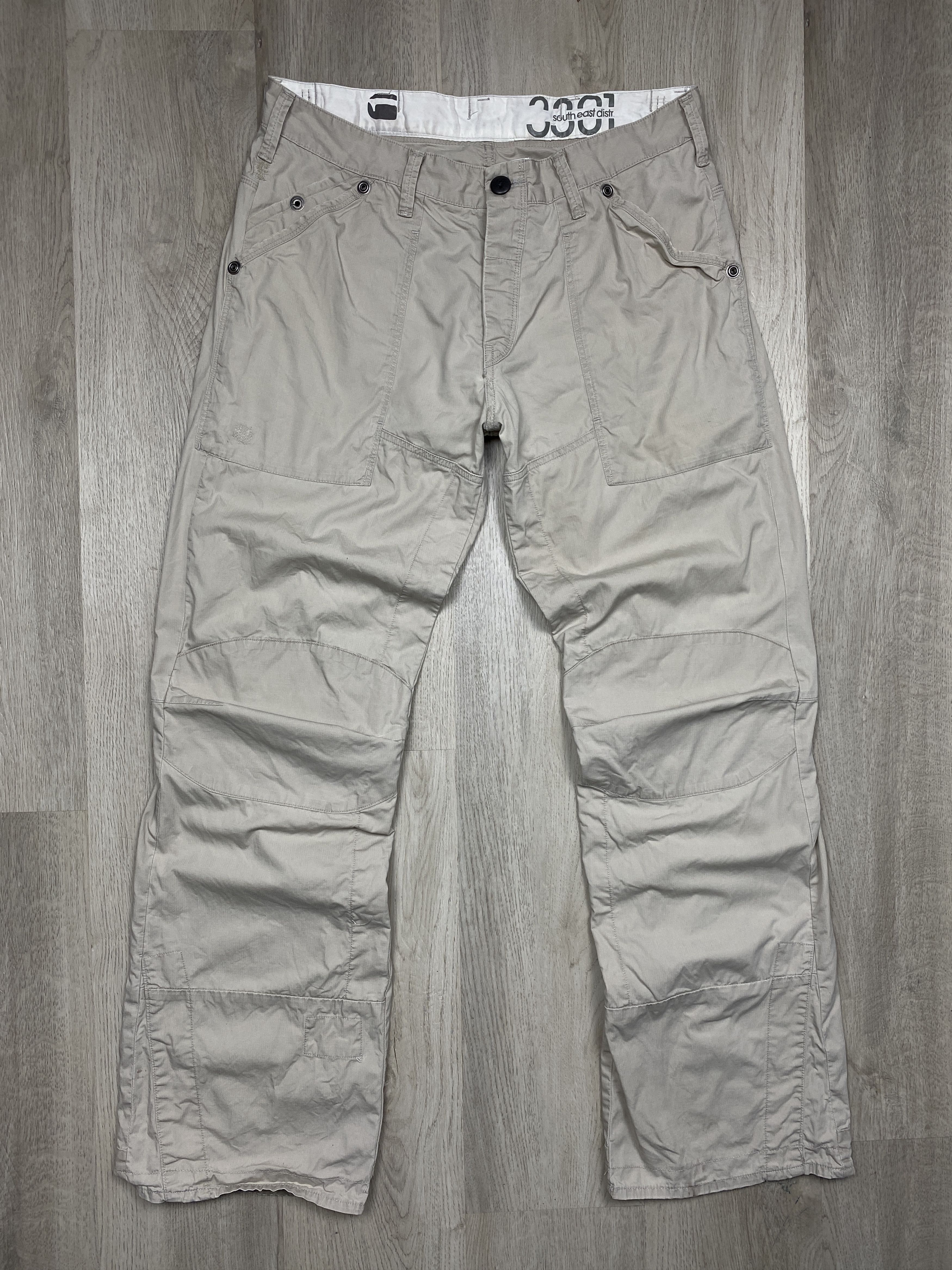 G-Star G Star Raw Vintage Mens Fire Elwood Double Knee Pants Size US 34 / EU 50 - 1 Thumbnail