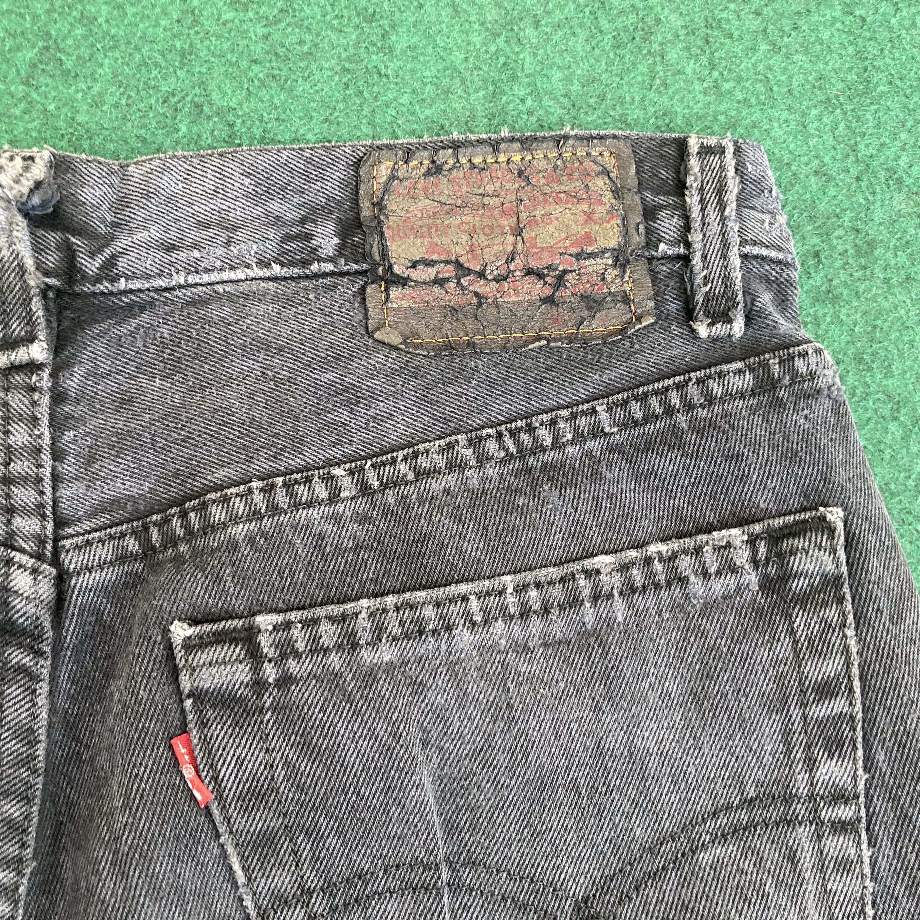 Levi's × Vintage Vtg Levis 501 Short Sz 32 Black Jorts Jeans Size US 32 / EU 48 - 7 Thumbnail