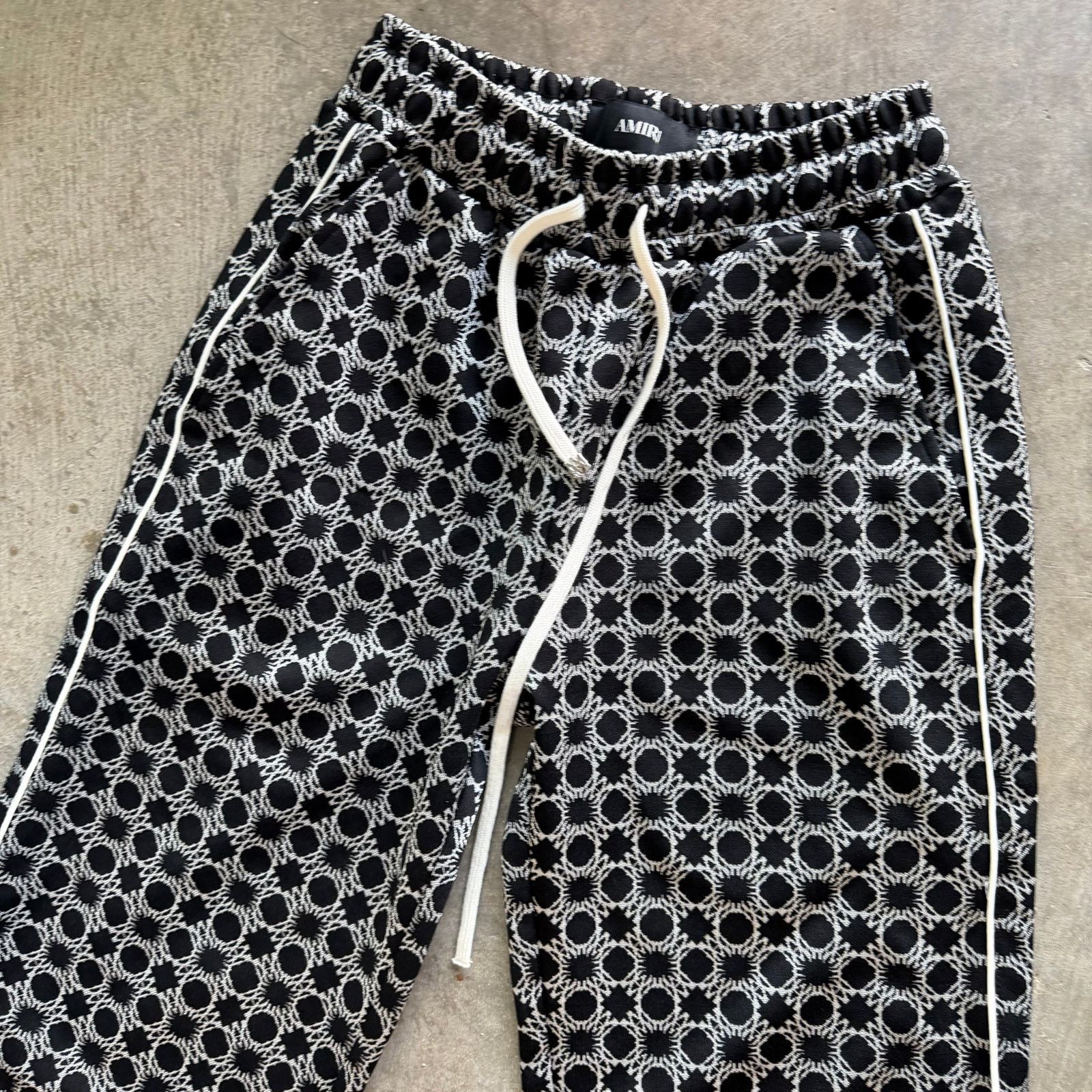 Amiri Amiri Black MA Quad Flared Sweatpants XSmall Size US 27 - 3 Thumbnail