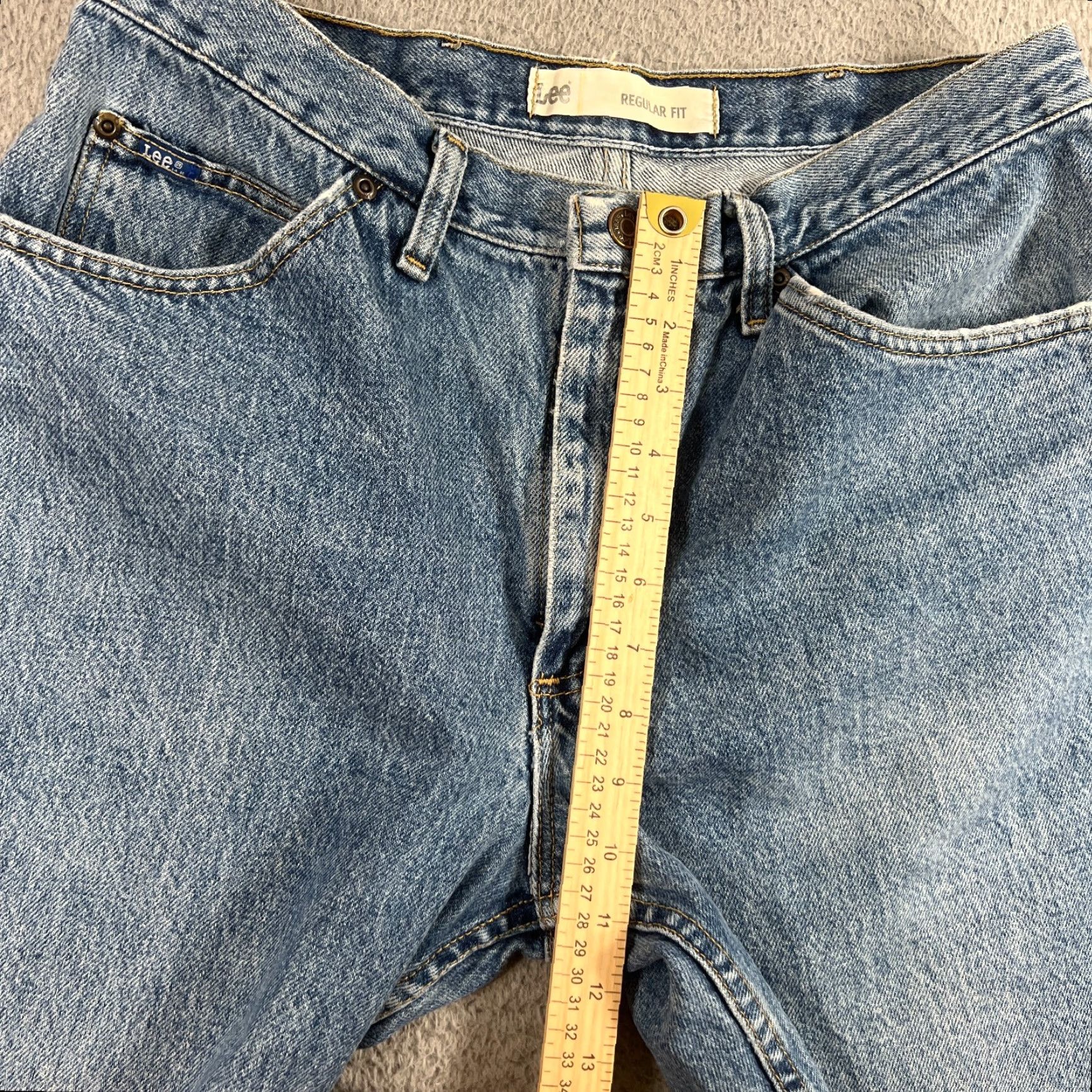 Lee VINTAGE Lee Men Shorts Bermuda 34 Blue Faded Denim Casual Beach Summer Size 34 Size US 34 / EU 50 - 4 Thumbnail