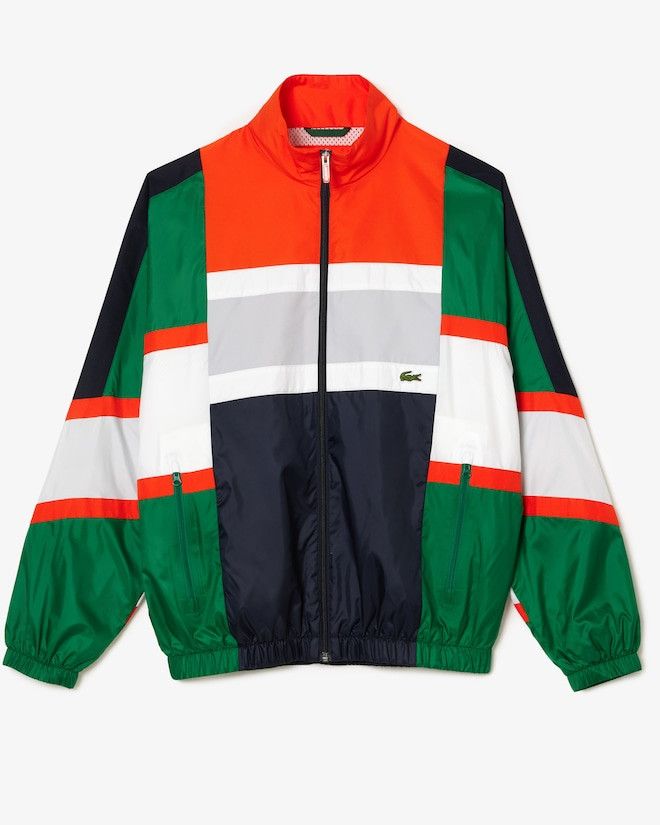Lacoste M Lacoste Colorblock Track Jacket Zip Orange Black Green Size US M / EU 48-50 / 2 - 2 Thumbnail