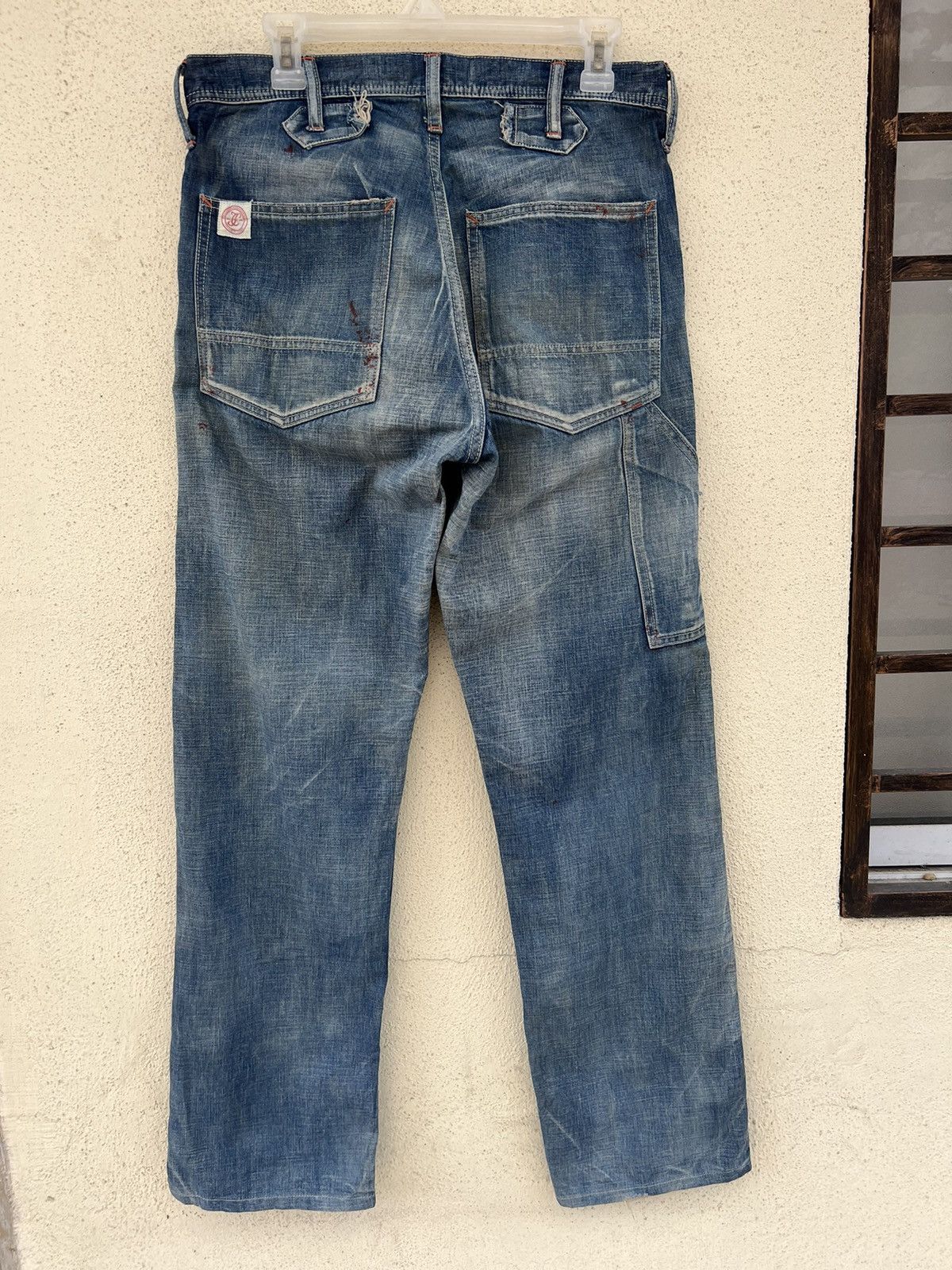 Full Count & Co. Vintage Full Count Japan Painter Denim Double Knee Work Pant Size US 30 / EU 46 - 14 Thumbnail