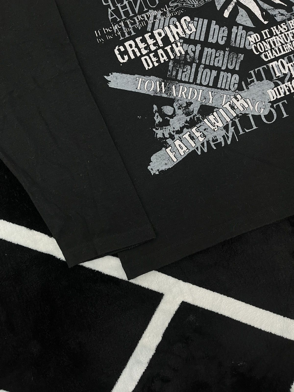 Japanese Brand Archival Japanese Grunge Graphic Longsleeve V-Neck Shirt Size US M / EU 48-50 / 2 - 6 Thumbnail