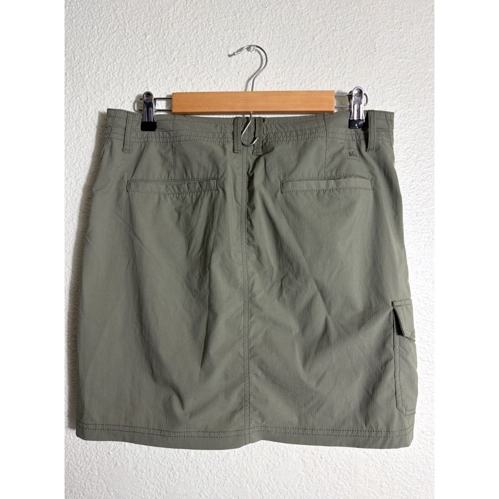Vintage REI Women’s Size 8 Cargo Skirt Nylon Spandex Drawstring Army Green 31x17 Womens Size 30" / US 8 / IT 44 - 6 Thumbnail