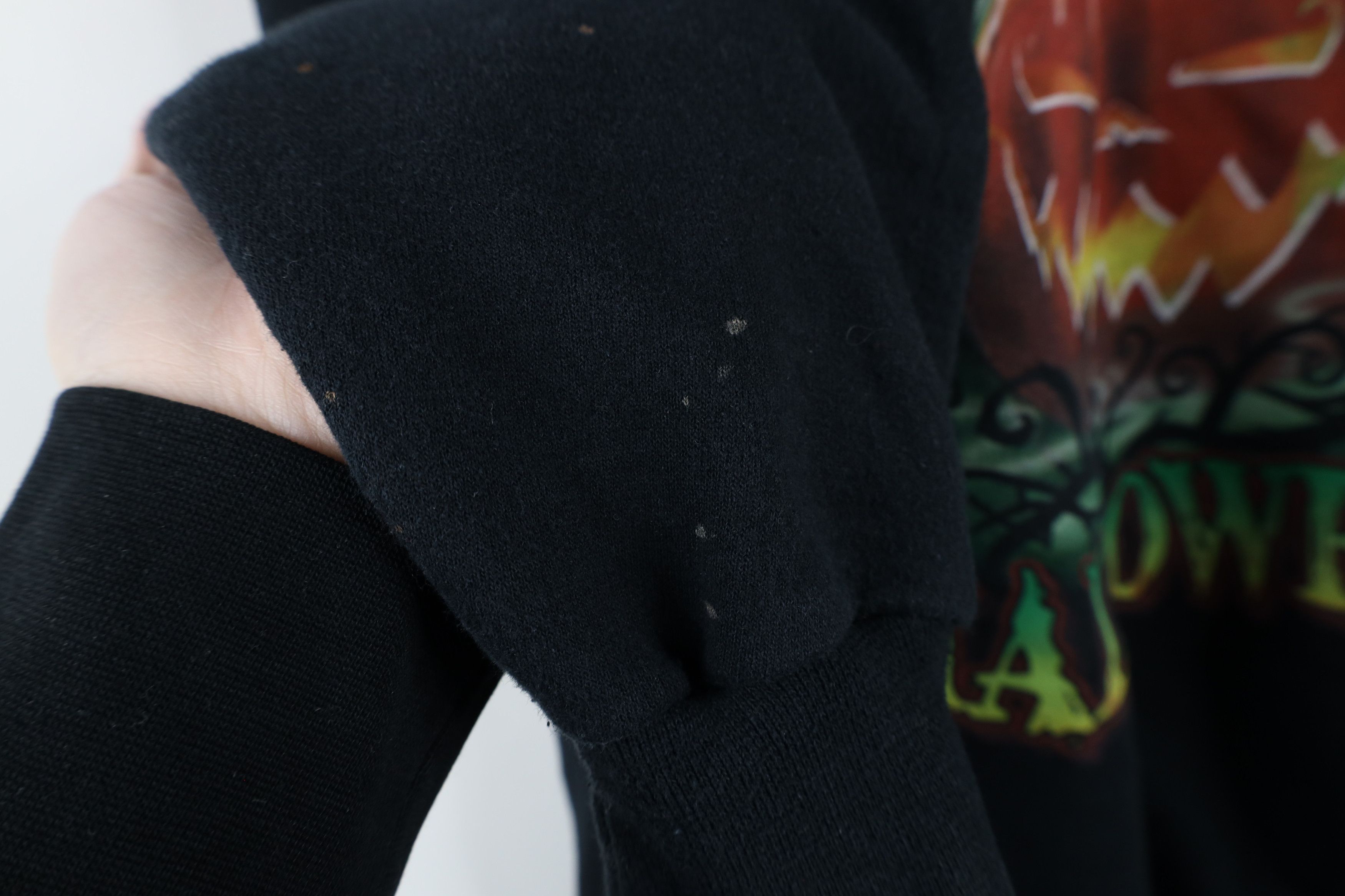 Vintage Vintage 90s Streetwear Halloween Pumpkin Sweatshirt Black Size US L / EU 52-54 / 3 - 7 Thumbnail