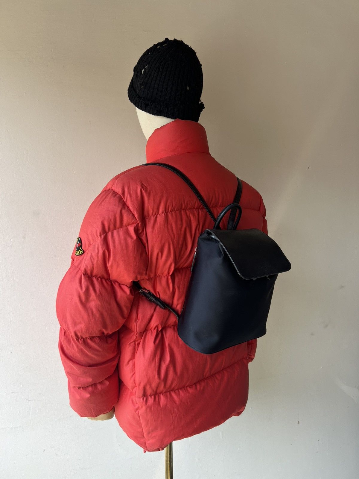 Courreges Vintage Couregess Hybrid Leather Nylon Mini Backpack Size ONE SIZE - 1 Thumbnail