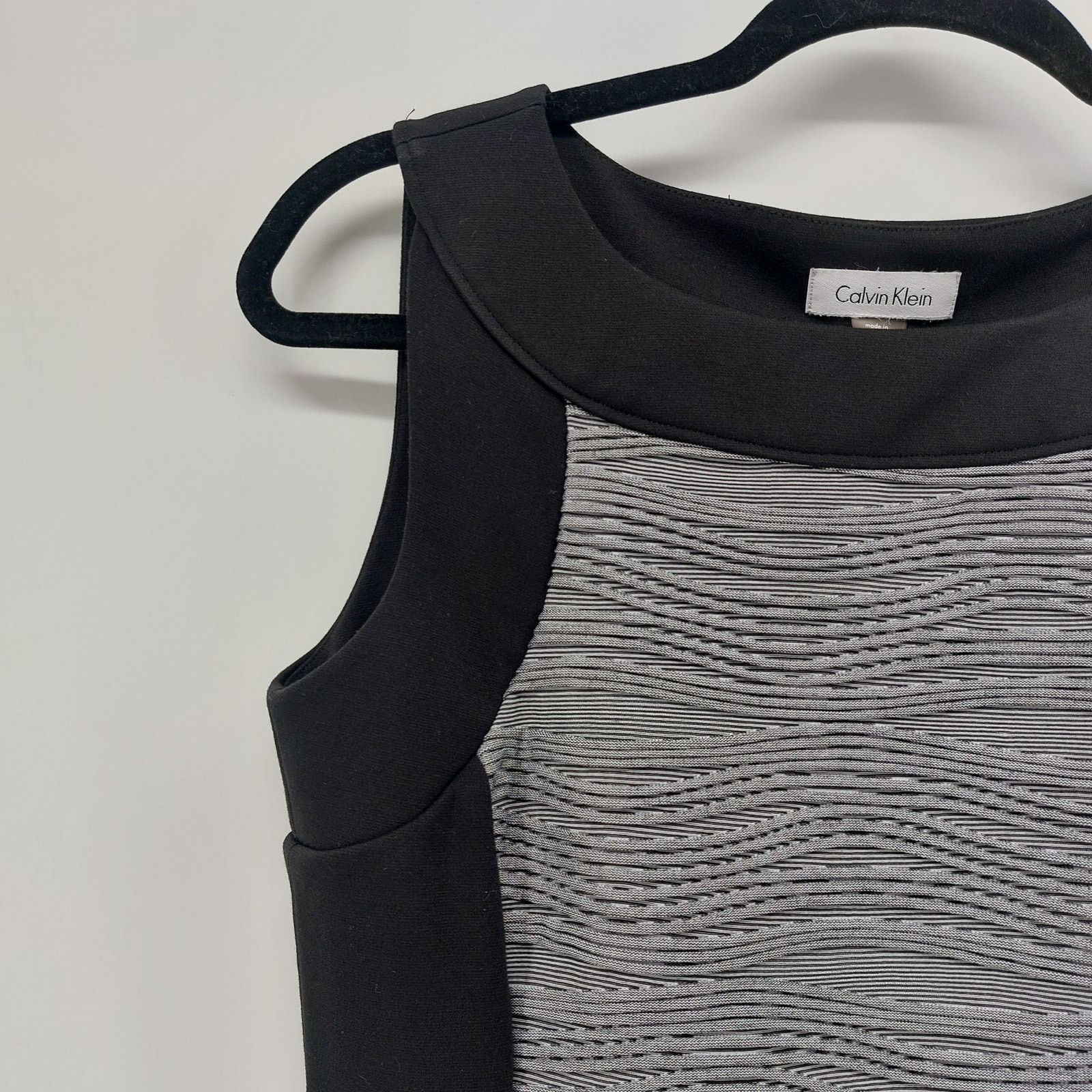 Calvin Klein Calvin Klein Women's Sheath Dress Size 4 Textured Career Size S / US 4 / IT 40 - 5 Thumbnail