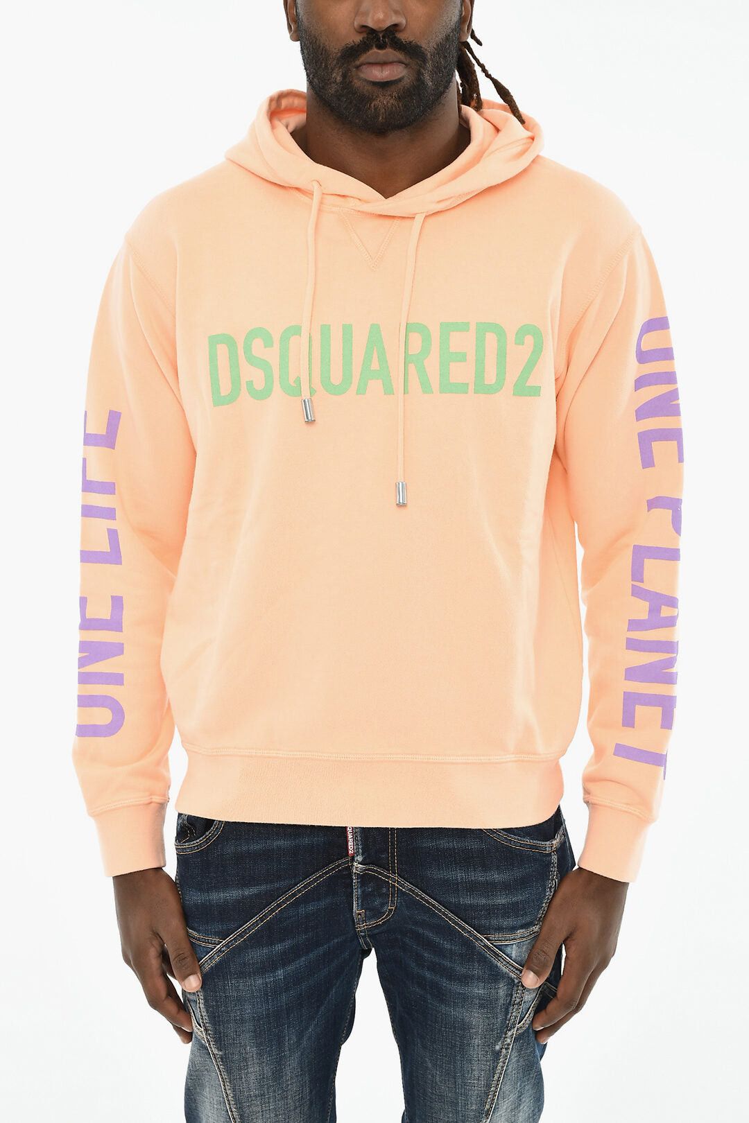 Dsquared2 Cotton Hoodie with Contrast Logo Size US M / EU 48-50 / 2 - 1 Thumbnail