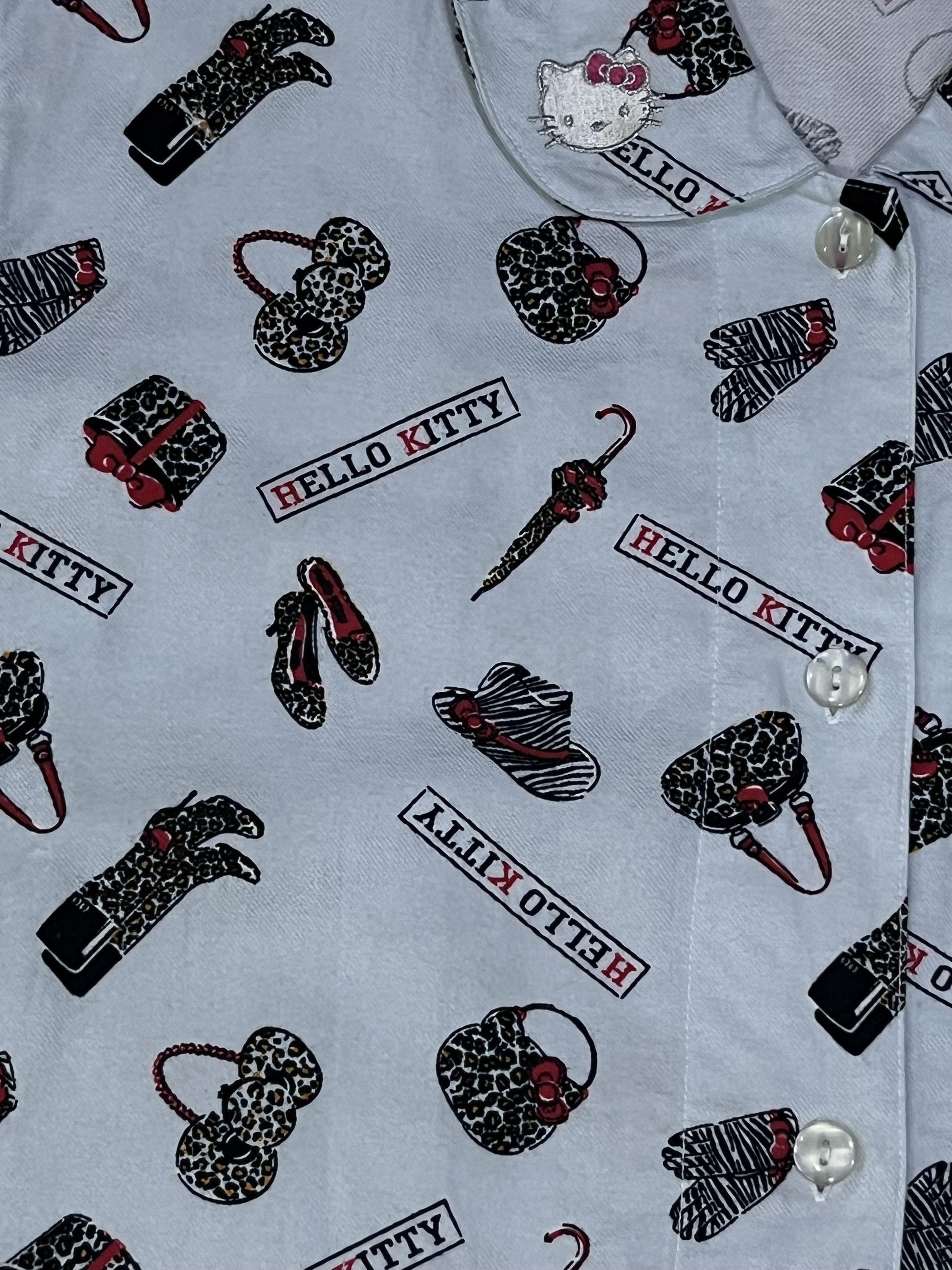 Cartoon Network Hello Kitty 2008 Monogram Pajama Set Unisex Y2K Loungewear Size US L / EU 52-54 / 3 - 5 Thumbnail