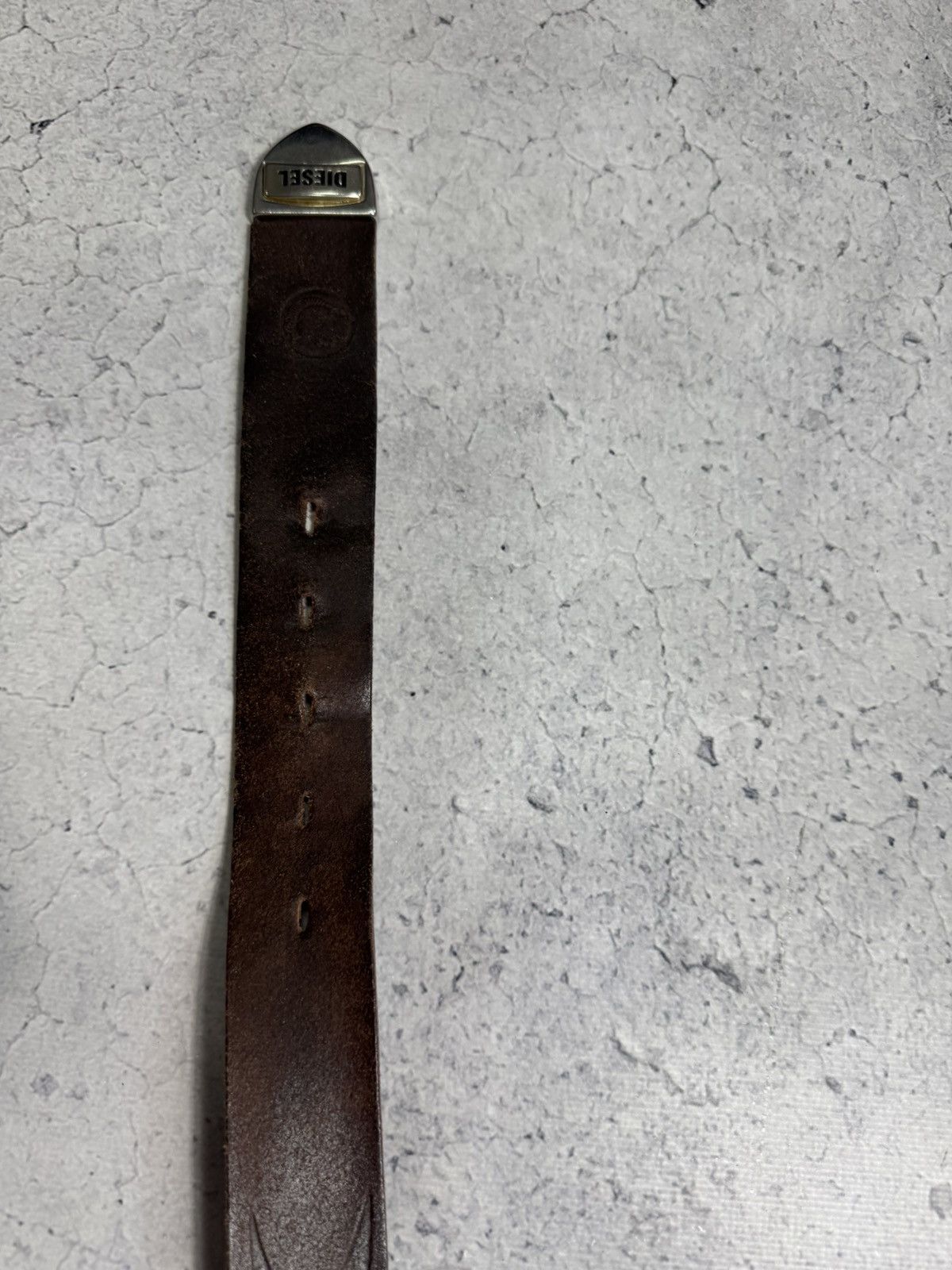 Diesel × Japanese Brand Diesel Leather Belt Hype Rare Y2K Brown Size ONE SIZE - 9 Thumbnail