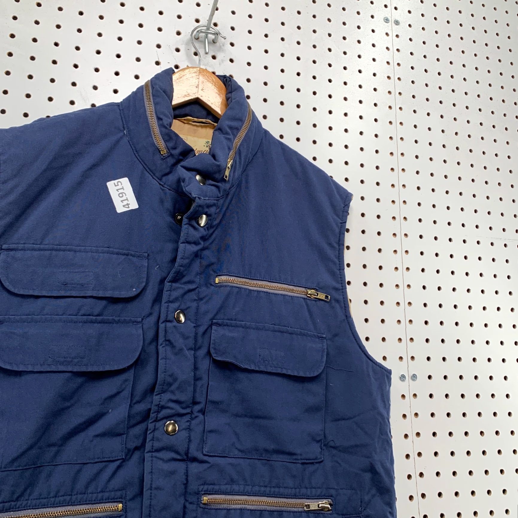 Sears VINTAGE Sears Fieldmasters Puffer Vest Men LT Large Tall Blue Pockets Utility Size US L / EU 52-54 / 3 - 7 Thumbnail