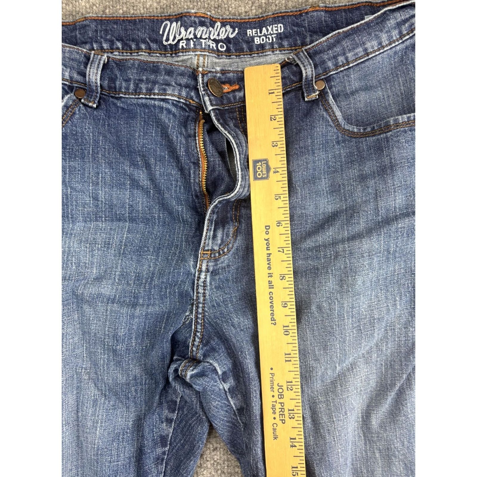 Wrangler VINTAGE? Wrangler Retro Jeans Mens 36x33 Blue Relaxed Bootcut Stretch Denim Classic Size US 36 / EU 52 - 4 Thumbnail