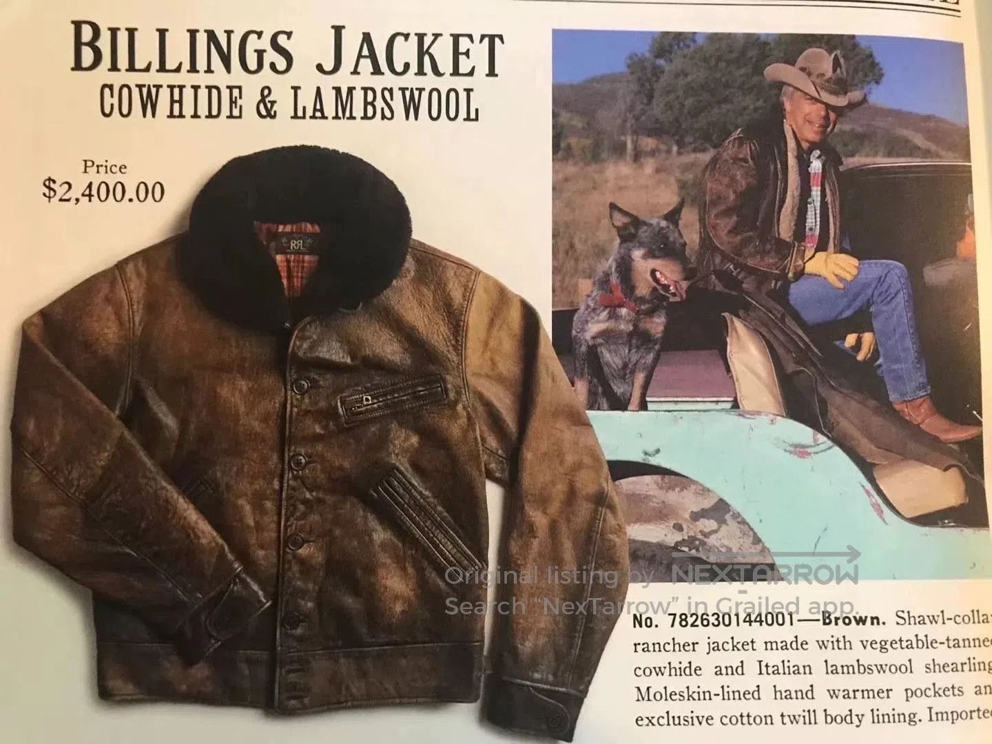 RRL Ralph Lauren RRL Shearling Farm Jacket. Size US L / EU 52-54 / 3 - 9 Thumbnail