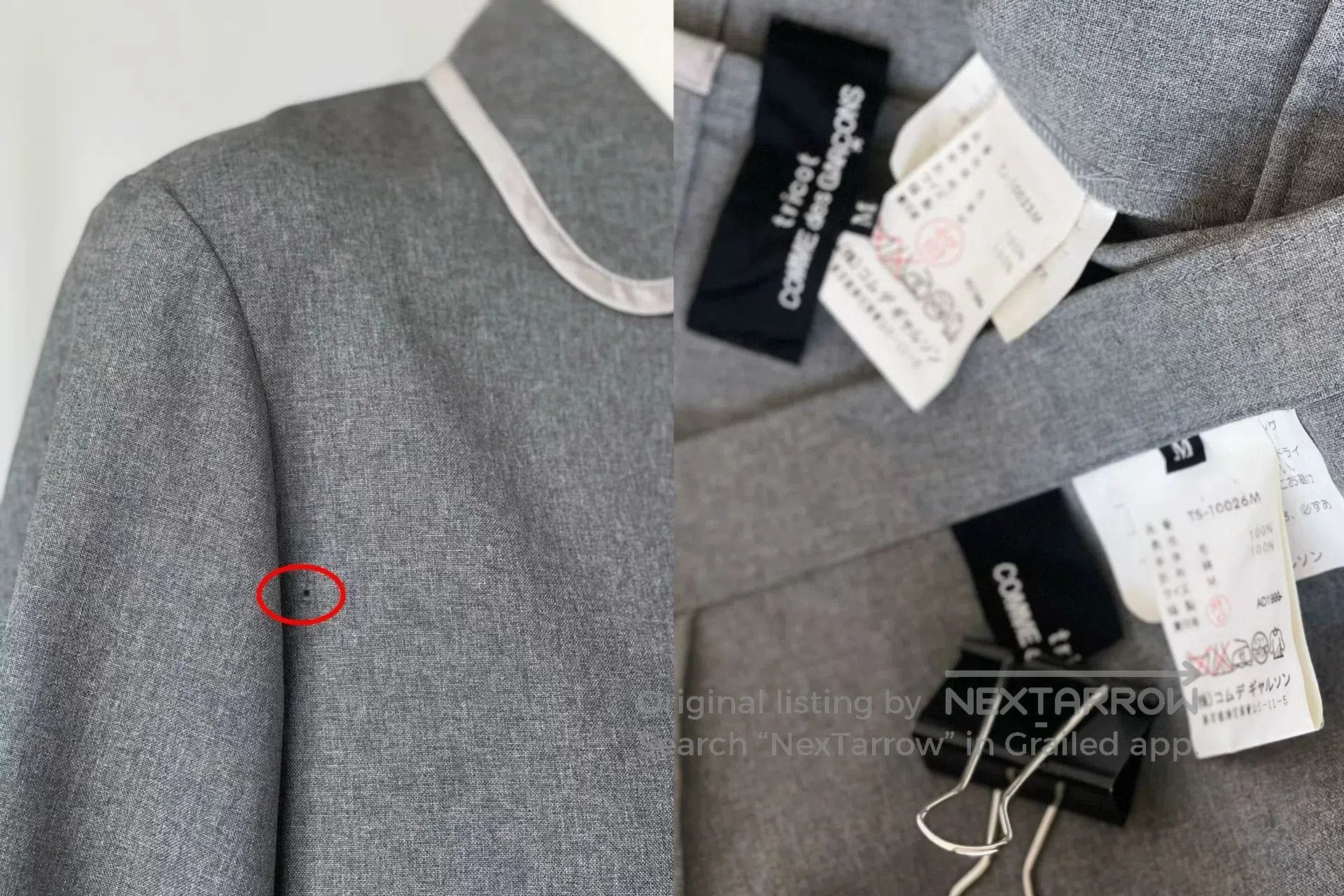 Tricot Comme des Garcons Gray Asymmetrical Layered Outfit Set. Size M / US 6-8 / IT 42-44 - 9 Thumbnail