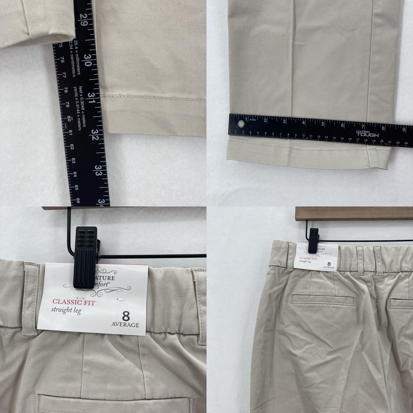 Vintage VINTAGE Christopher & Banks Pants Womens 8 Signature Comfort Straight Leg Beige Stretch Size 30" / US 8 / IT 44 - 9 Thumbnail