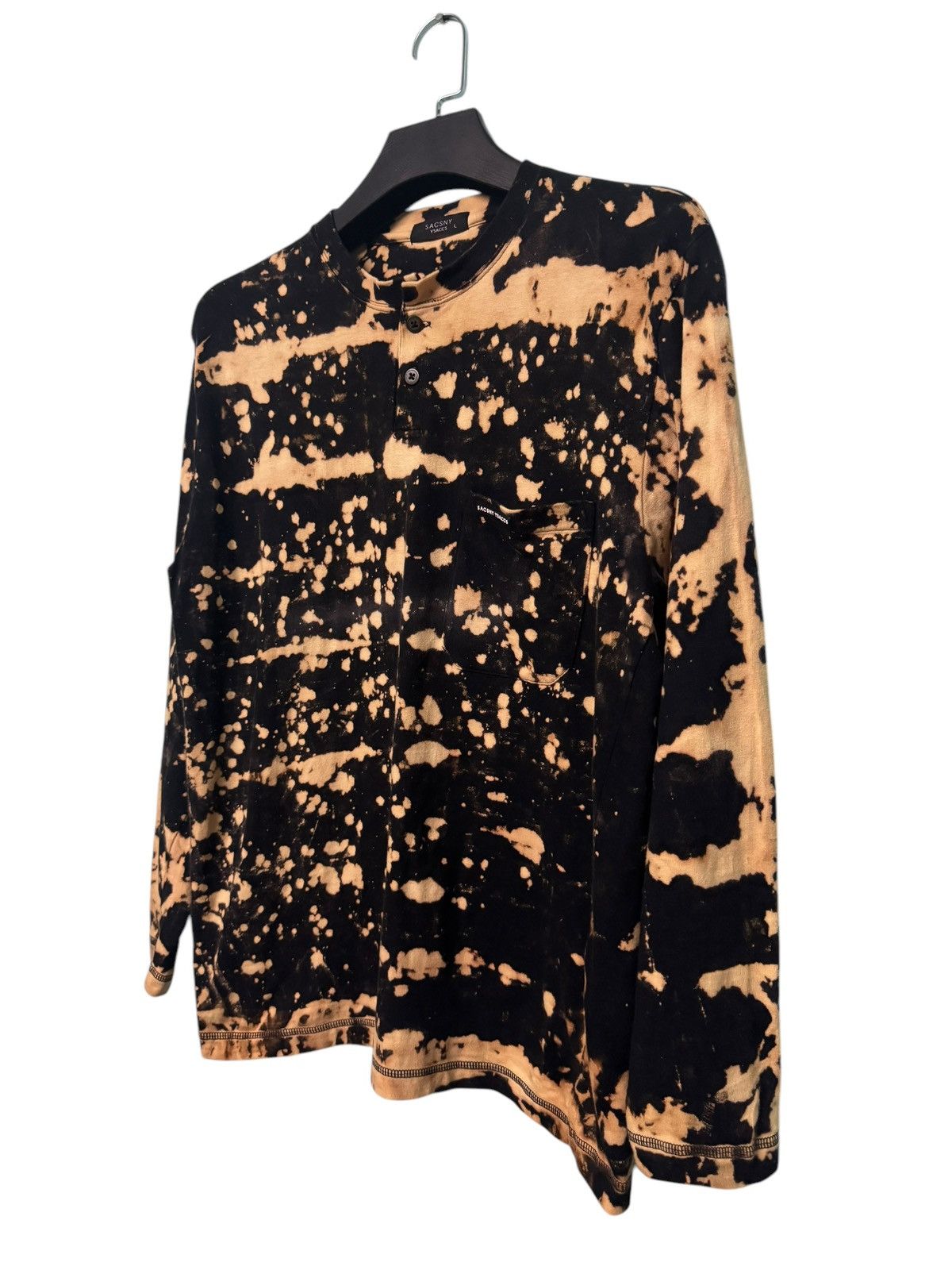 Yohji Yamamoto 💥 YOHJI YAMAMOTO SACSNY Y’SACCS ACID WASH L/S SHIRT Size US L / EU 52-54 / 3 - 2 Thumbnail