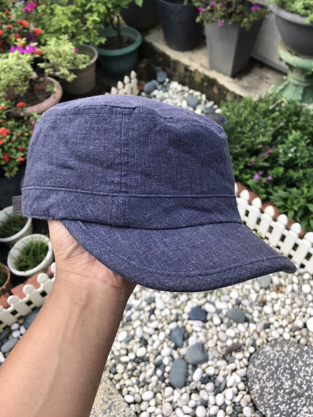 Beams Plus VINTAGE BEAMS CHAMBRAY PATROL ARMY DESIGN CAP HAT 🇯🇵 Size ONE SIZE - 4 Thumbnail